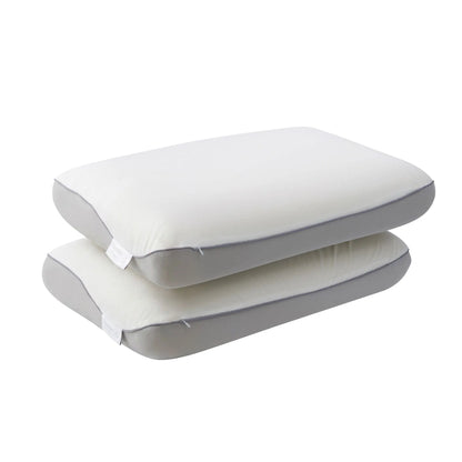 ROOMSENSE Reversible Dual-Sided Memory Foam Pillow, Ice-Cooling & Warm Fabric Sides, 55D Ultra-High Density Ergonomic Contour Pillow for Neck Pain Relief, Back & Side Sleepers - Image 2