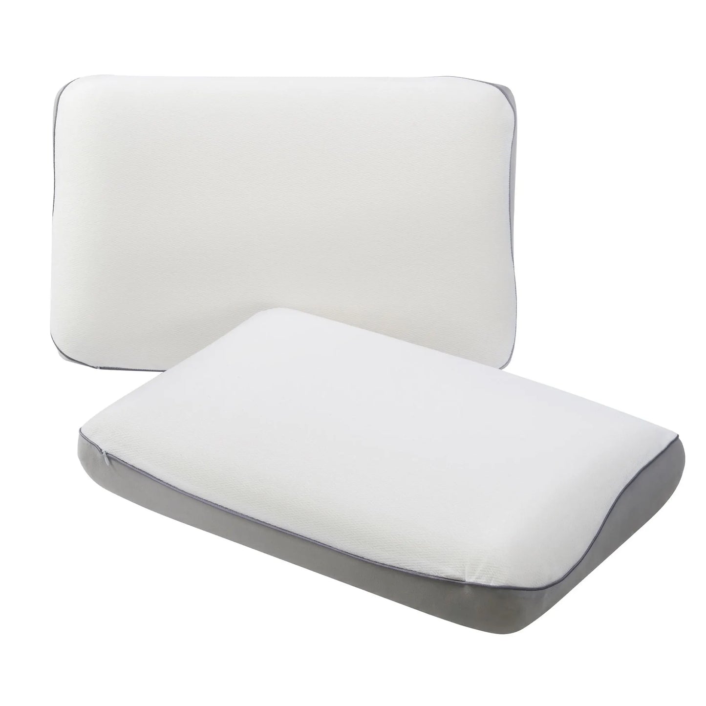 ROOMSENSE Reversible Dual-Sided Memory Foam Pillow, Ice-Cooling & Warm Fabric Sides, 55D Ultra-High Density Ergonomic Contour Pillow for Neck Pain Relief, Back & Side Sleepers - Image 4