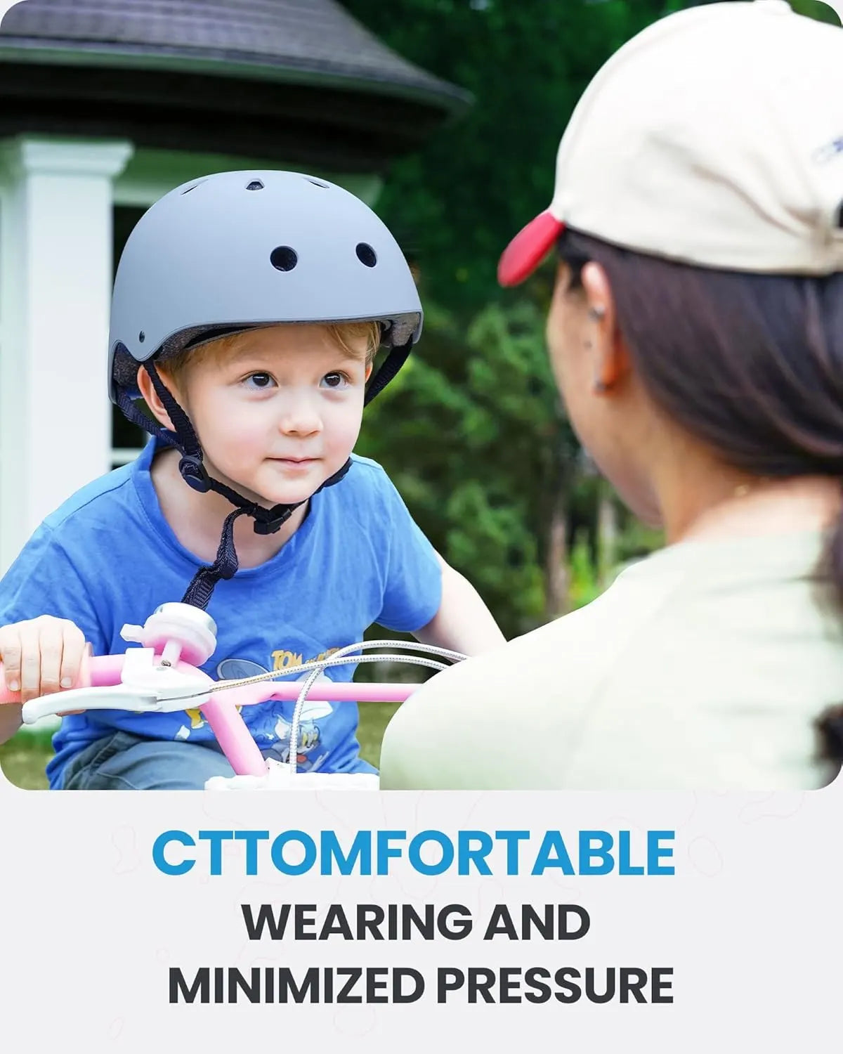 OutdoorMaster Youth & Kids Bike Helmet - Adjustable Multi-Sports Skateboard Helmet with Removable Liners for Balance Bike, Toddler Scooter, One Wheel Hoverboard-Light Blue-Large - Image 2