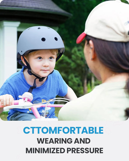 OutdoorMaster Youth & Kids Bike Helmet - Adjustable Multi-Sports Skateboard Helmet with Removable Liners for Balance Bike, Toddler Scooter, One Wheel Hoverboard-Light Blue-Large - Image 2