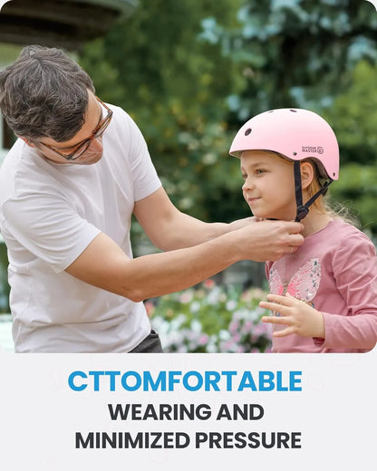 OutdoorMaster Youth & Kids Bike Helmet - Adjustable Multi-Sports Skateboard Helmet with Removable Liners for Balance Bike, Toddler Scooter, One Wheel Hoverboard-Light Pink-Large - Image 2