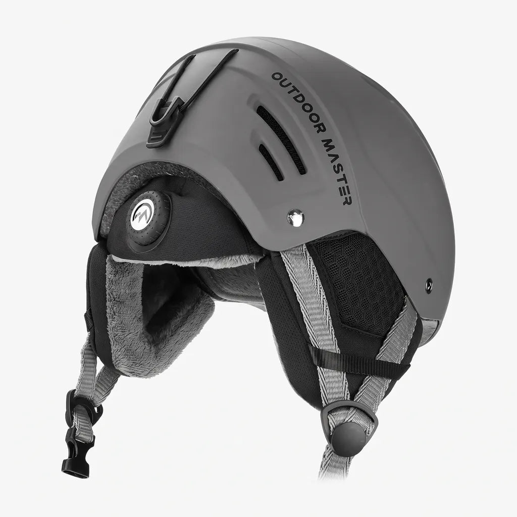 OutdoorMaster Kelvin II Ski Helmet - Snow Sport Helmet Snowboard Helmet for Men Women & Youth Grey M - Image 2