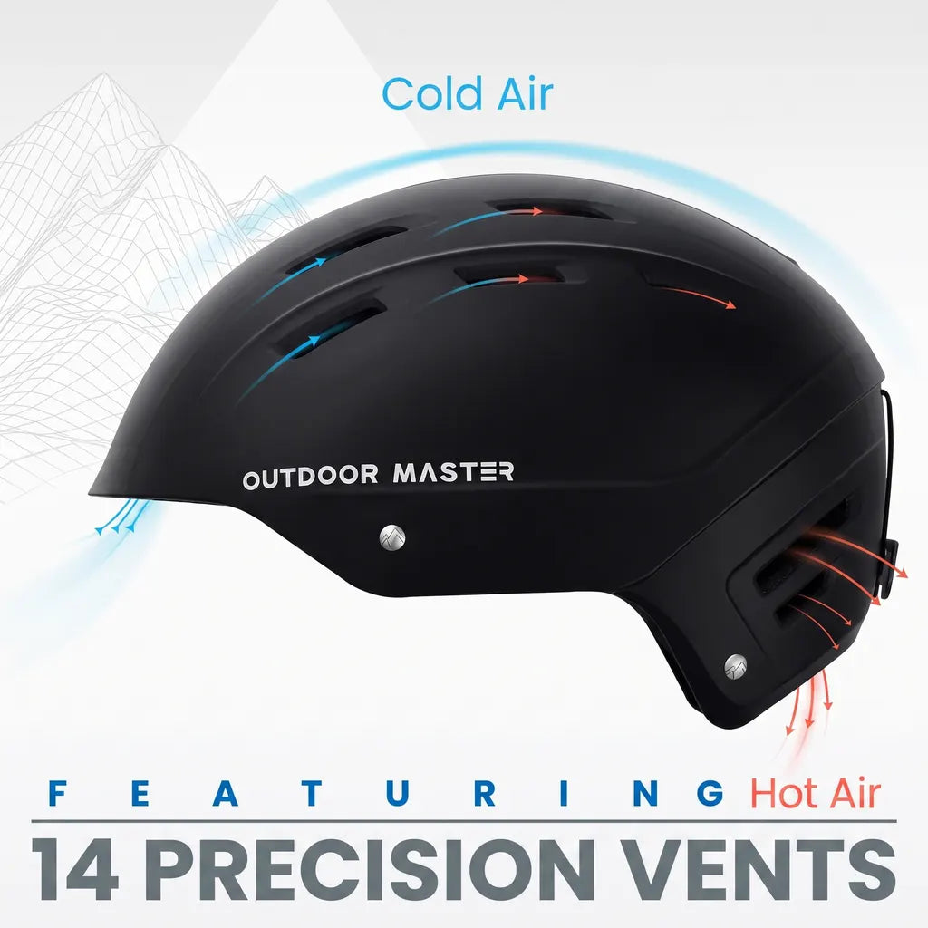 OutdoorMaster Kelvin II Ski Helmet - Snow Sport Helmet Snowboard Helmet for Men Women & Youth Grey M - Image 6