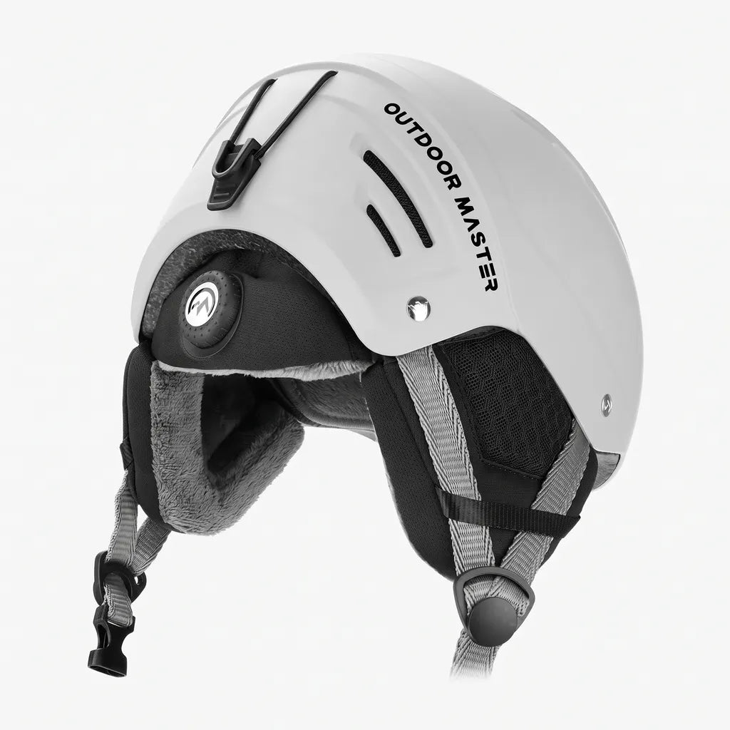 OutdoorMaster Kelvin II Ski Helmet - Snow Sport Helmet Snowboard Helmet for Men Women & Youth White L - Image 2