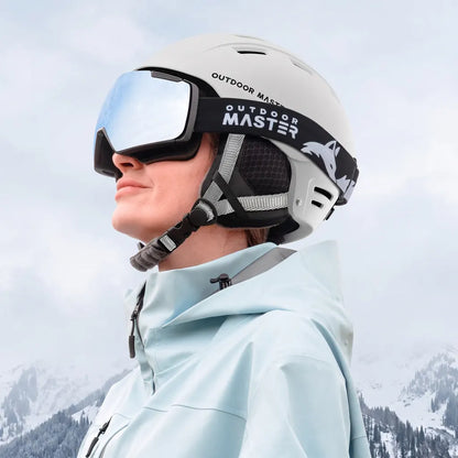 OutdoorMaster Kelvin II Ski Helmet - Snow Sport Helmet Snowboard Helmet for Men Women & Youth White L - Image 4