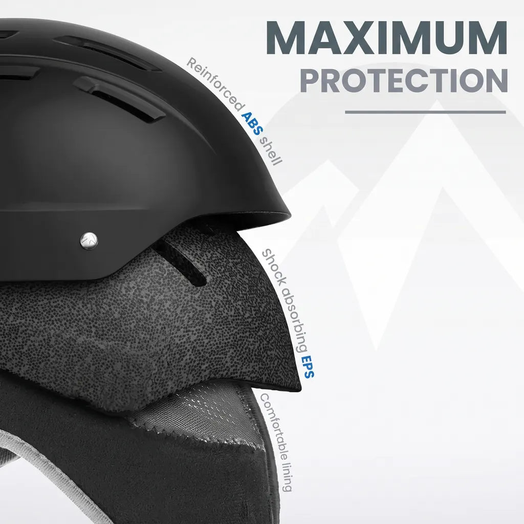 OutdoorMaster Kelvin II Ski Helmet - Snow Sport Helmet Snowboard Helmet for Men Women & Youth White L - Image 5
