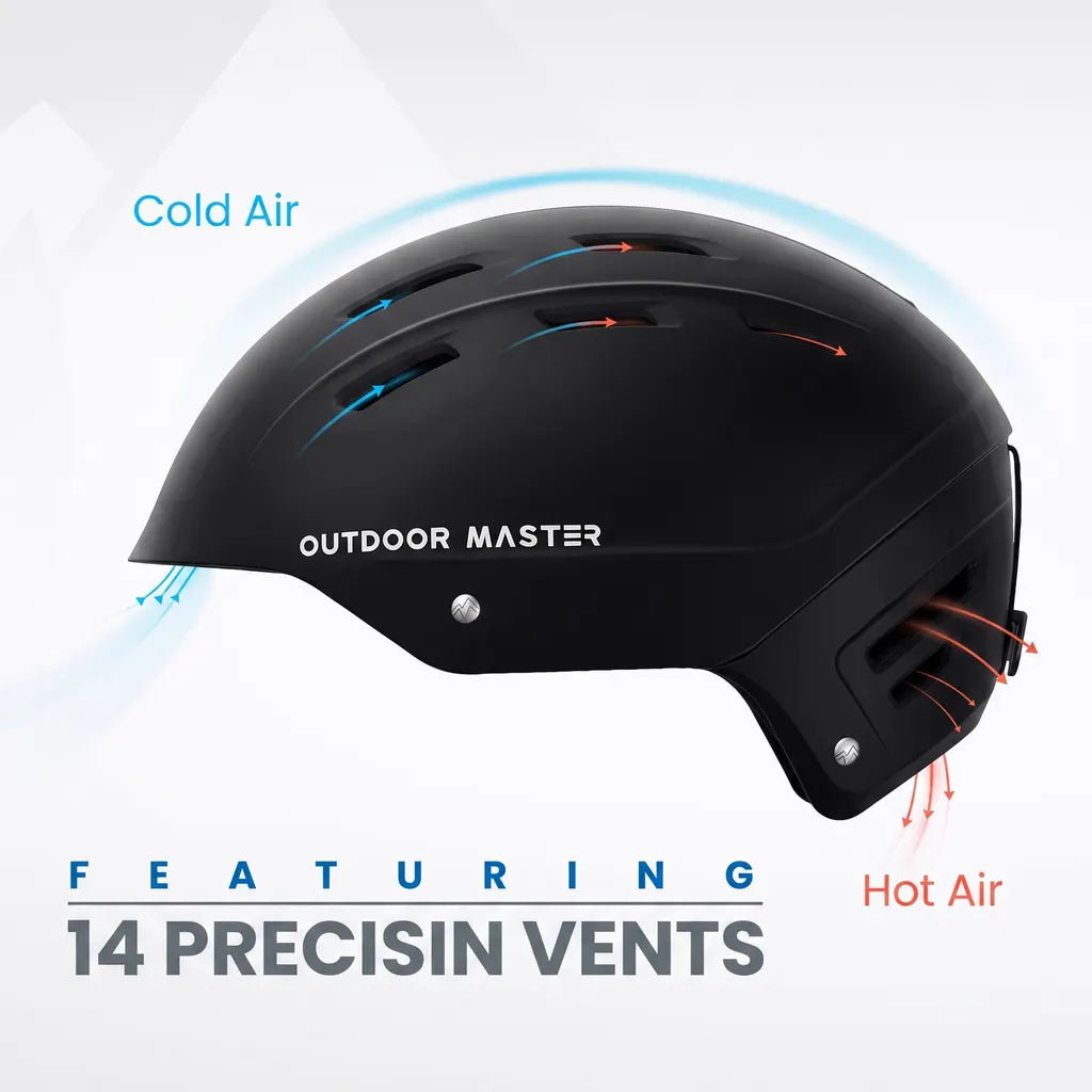 OutdoorMaster Kelvin II Ski Helmet - Snow Sport Helmet Snowboard Helmet for Men Women & Youth White L - Image 6