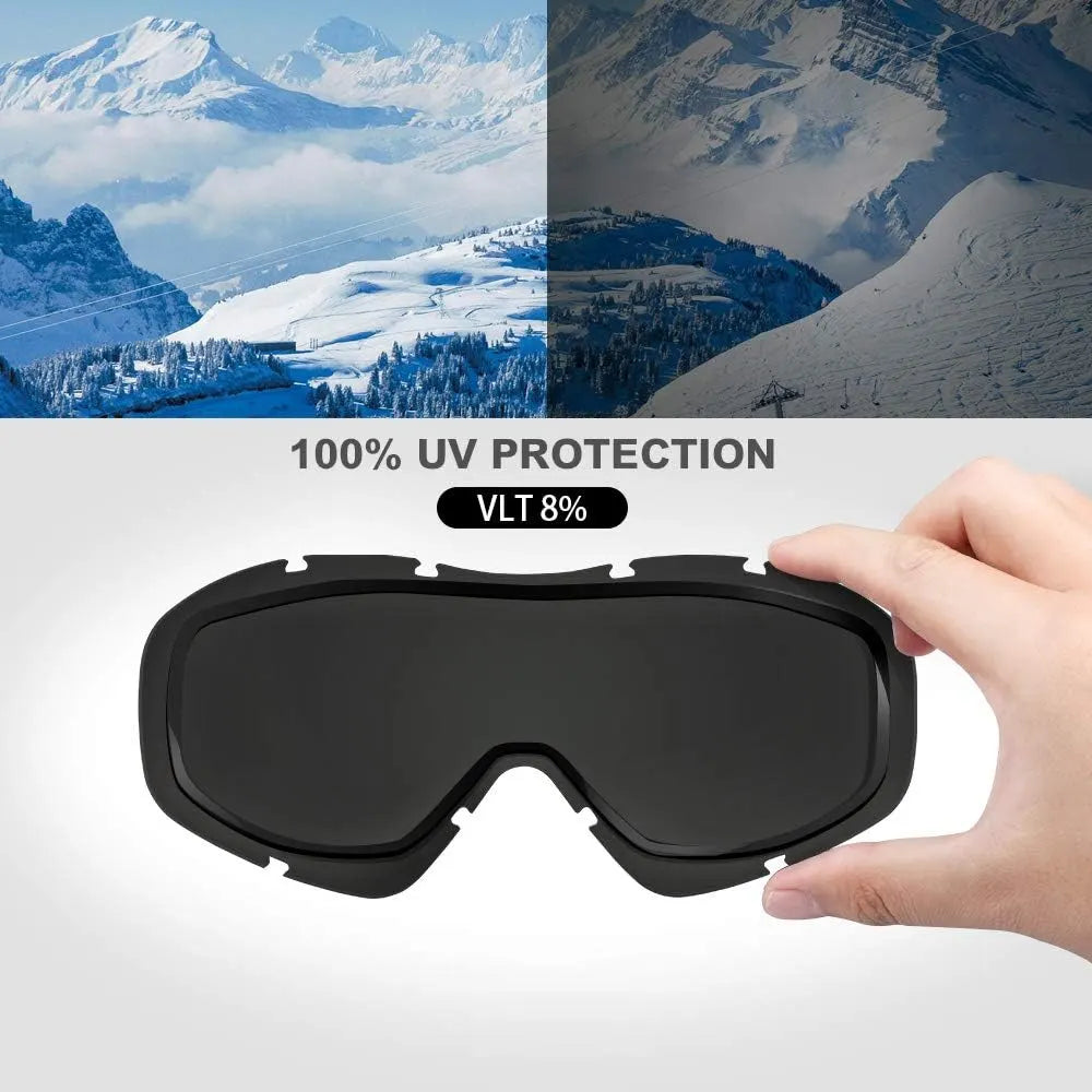 OutdoorMaster OTG Ski Goggles - Over Glasses Ski/Snowboard Goggles for Men, Women & Youth - 100% UV Protection-OM-5 - Image 5