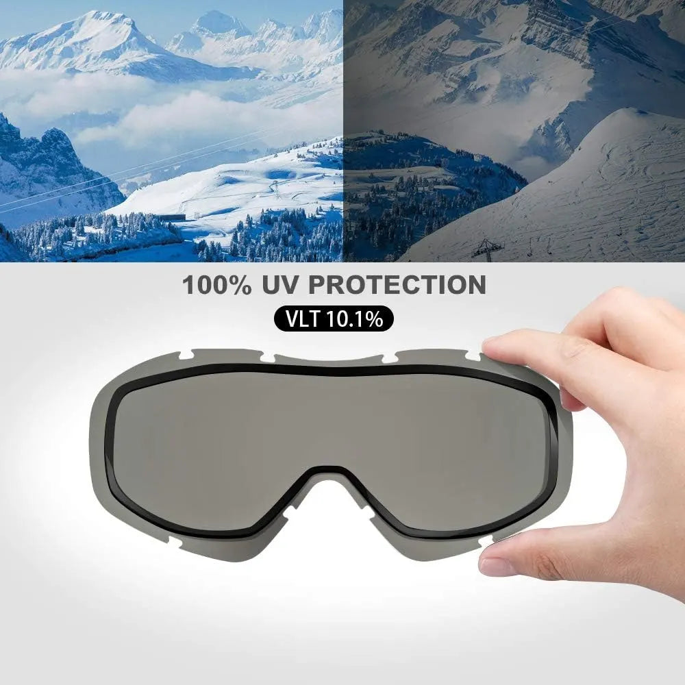 OutdoorMaster OTG Ski Goggles - Over Glasses Ski/Snowboard Goggles for Men, Women & Youth - 100% UV Protection-OM-5 - Image 5