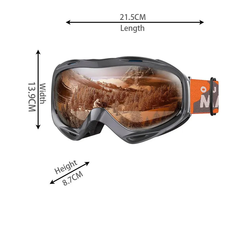 OutdoorMaster OTG Ski Goggles - Over Glasses Ski/Snowboard Goggles for Men, Women & Youth - 100% UV Protection-OM-5 - Image 4
