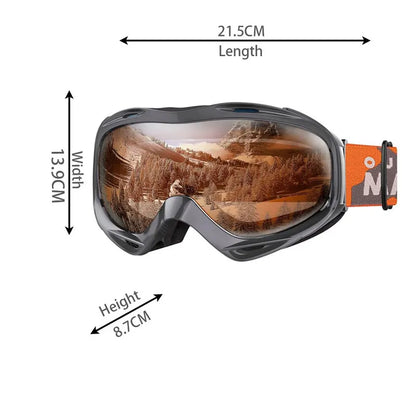 OutdoorMaster OTG Ski Goggles - Over Glasses Ski/Snowboard Goggles for Men, Women & Youth - 100% UV Protection-OM-5 - Image 4