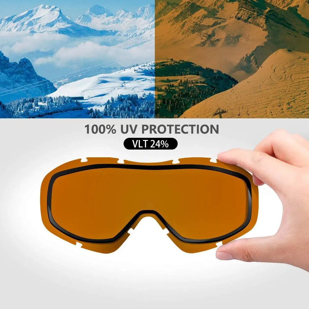 OutdoorMaster OTG Ski Goggles - Over Glasses Ski/Snowboard Goggles for Men, Women & Youth - 100% UV Protection-OM-5 - Image 6