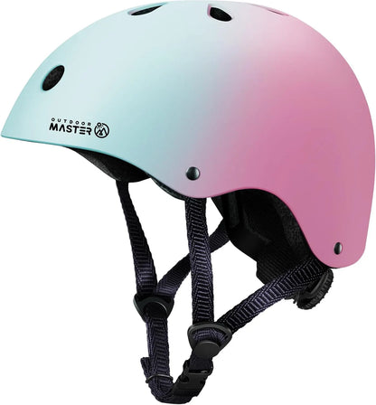 OutdoorMaster Youth & Kids Bike Helmet - Adjustable Multi-Sports Skateboard Helmet with Removable Liners for Balance Bike, Kids Scooter, One Wheel Hoverboard,Graffiti-style helmet-Dinoverse Madness-Medium