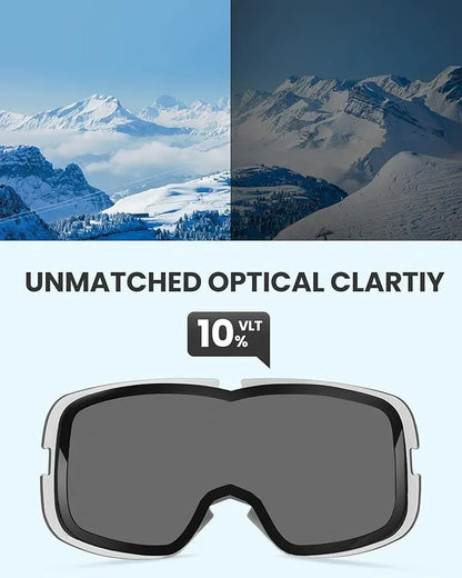 OutdoorMaster Owl Ski Goggles OTG, Snow Snowboard Goggles for Men Women Youth, Anti-Fog, 100% UV Protection-OM-72 - Image 3