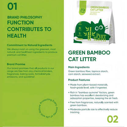PurrHaven Bamboo Clumping Cat & Kitty Litter, 30kg 12 Pack,Dust Free,Natural Flusable,Easy to Clean,Odour Neutraliser,Rapid Liquid Absorption,Non-Toxic Formula - Image 5