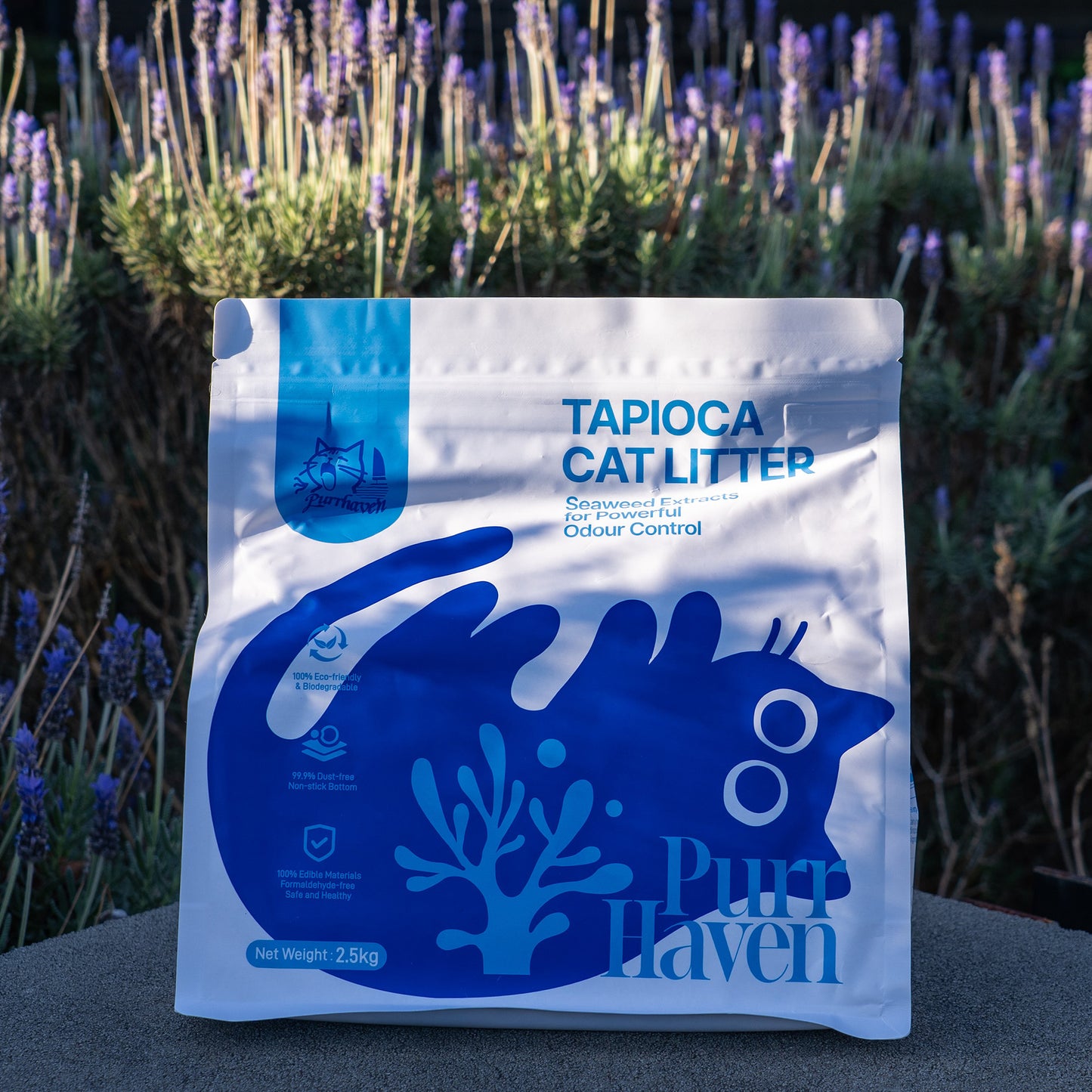 PurrHaven Tapioca Clumping Cat & Kitty Litter, 15kg (6 Pack),Dust Free,Natural Flusable,Easy to Clean,Odour Neutraliser,Rapid Liquid Absorption,Non-Toxic Formula - Image 6