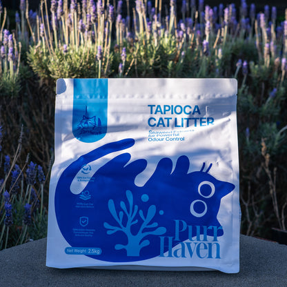 PurrHaven Tapioca Clumping Cat & Kitty Litter, 15kg (6 Pack),Dust Free,Natural Flusable,Easy to Clean,Odour Neutraliser,Rapid Liquid Absorption,Non-Toxic Formula - Image 6
