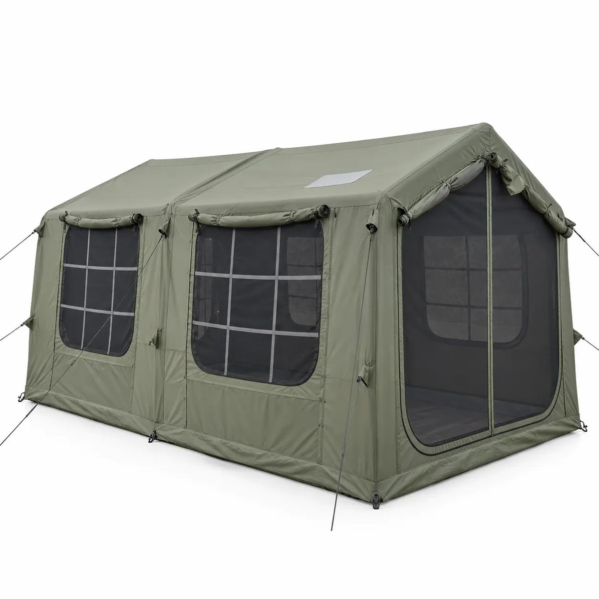Weisshorn Inflatable Cabin Camping Tent Olive Green Mesh Entry 520x360cm - Image 9