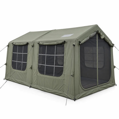 Weisshorn Inflatable Cabin Camping Tent Olive Green Mesh Entry 520x360cm - Image 9