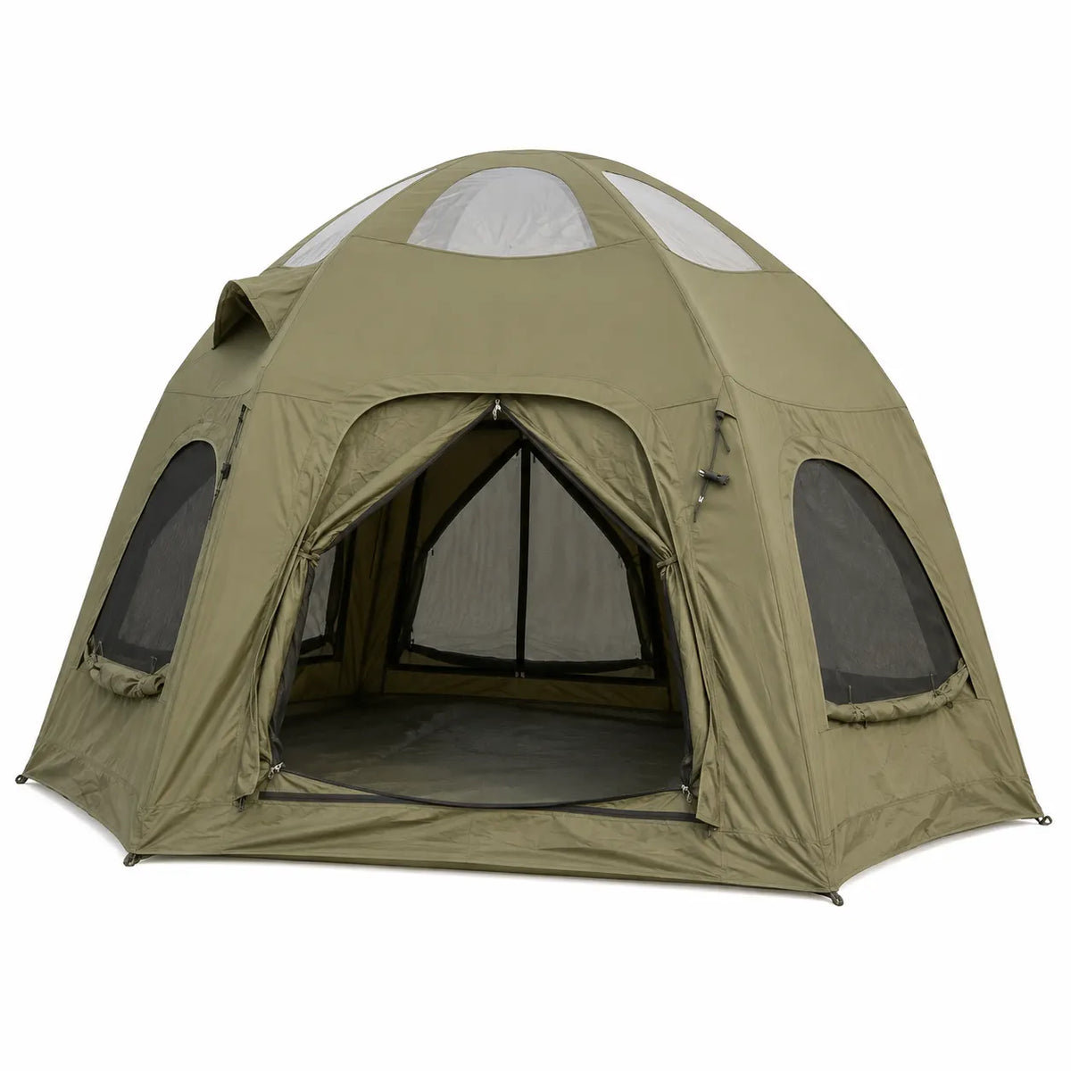 Weisshorn 4 Person Inflatable Camping Tent TC Canvas Sun Shade Rain-Ready