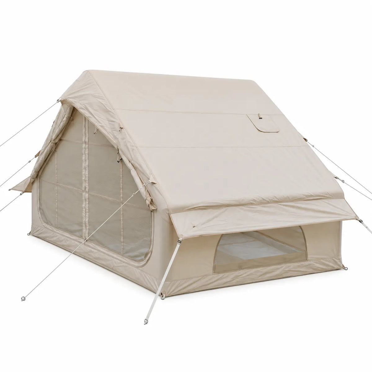 Weisshorn Inflatable A-Frame Camping Tent Large Outdoor Glamping Beige - Image 9
