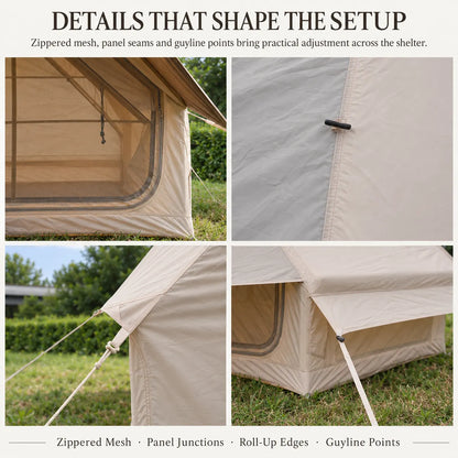 Weisshorn Inflatable A-Frame Tent with Extended Side Awning, Basecamp - Image 3