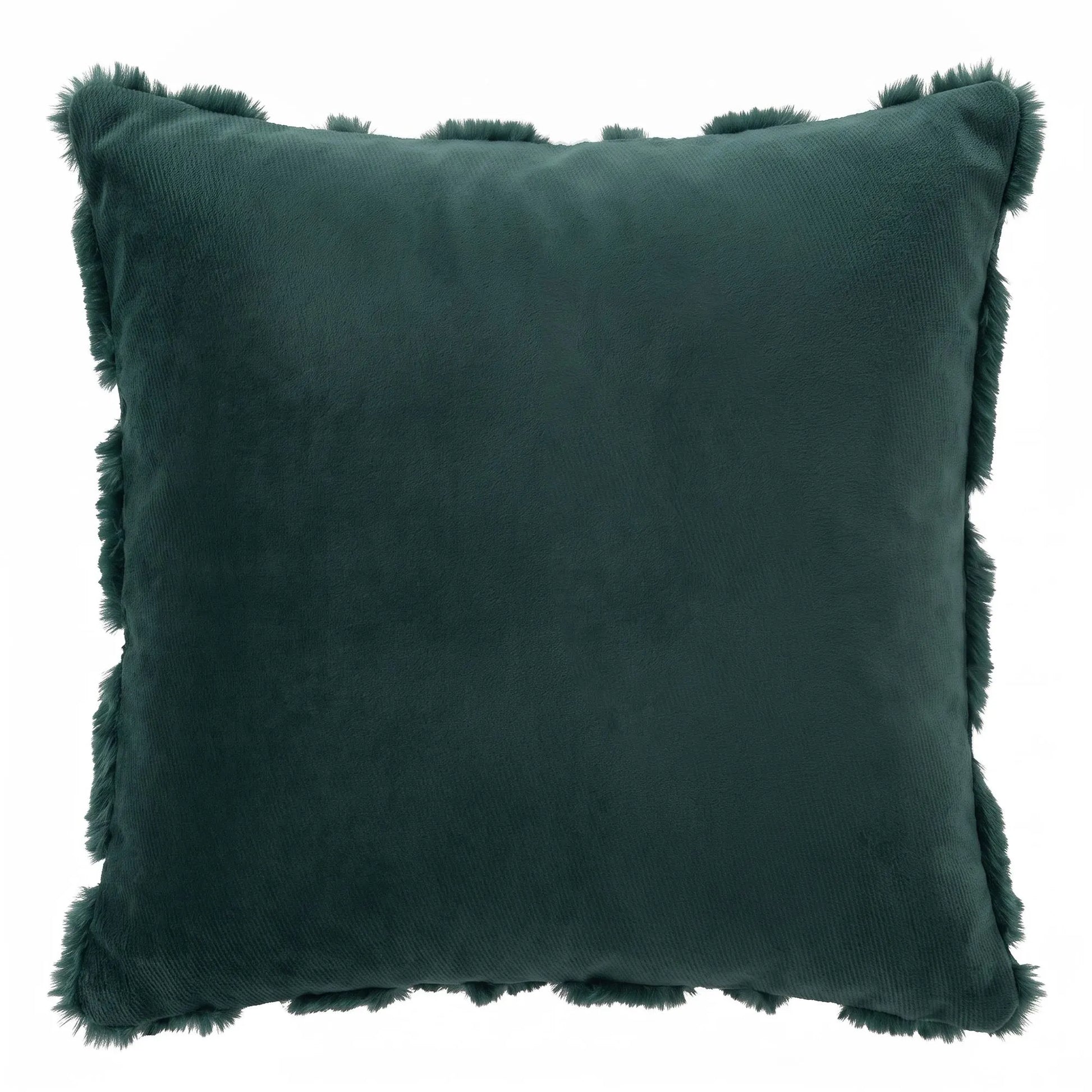 Jingle Jollys Christmas Tree Pillow Covers 2 Packs Cushion Covers Soft Faux Fur Jacquard Throw Pillow Covers 45 x 45cm Green  - Image 3