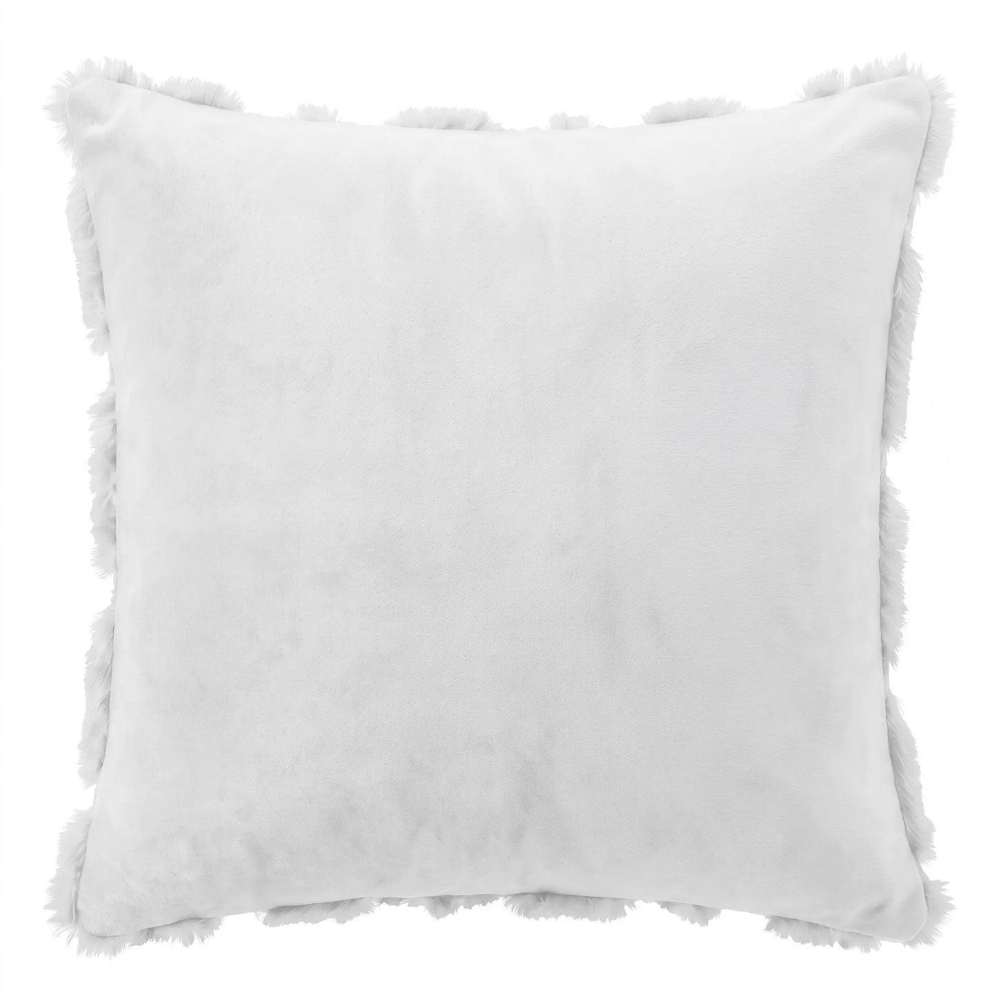Jingle Jollys Christmas Tree Pillow Covers 2 Packs Cushion Covers Soft Faux Fur Jacquard Throw Pillow Covers 45 x 45cm White - Image 3