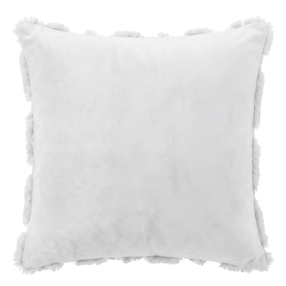 Jingle Jollys Christmas Tree Pillow Covers 2 Packs Cushion Covers Soft Faux Fur Jacquard Throw Pillow Covers 45 x 45cm White - Image 3