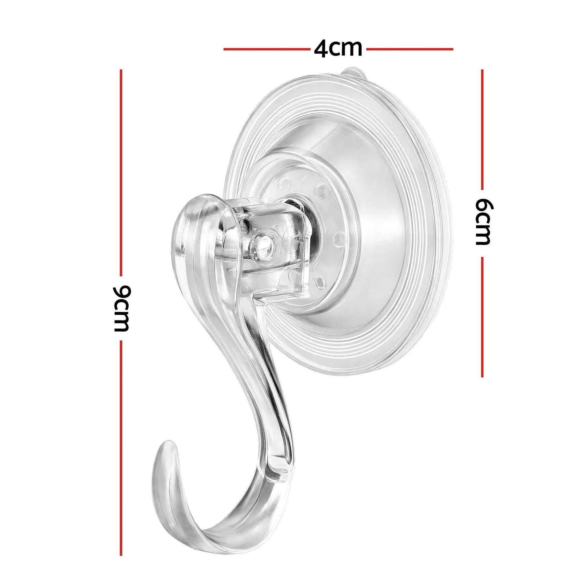 Jingle Jollys 2x Suction Cup Hooks Heavy Duty Christmas Wreath Hanger Window 5kg - Image 2