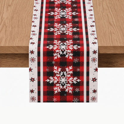 Jingle Jollys Christmas Table Runner Snowflake 190x32CM Dining Party Decor Linen - Image 3