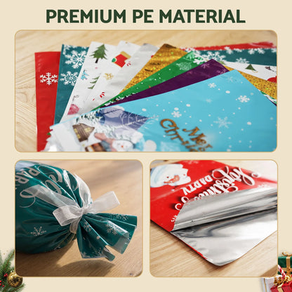 Jingle Jollys 27PCS Christmas Gift Bags Large Medium Small 9 Christmas Designs Set - Image 6