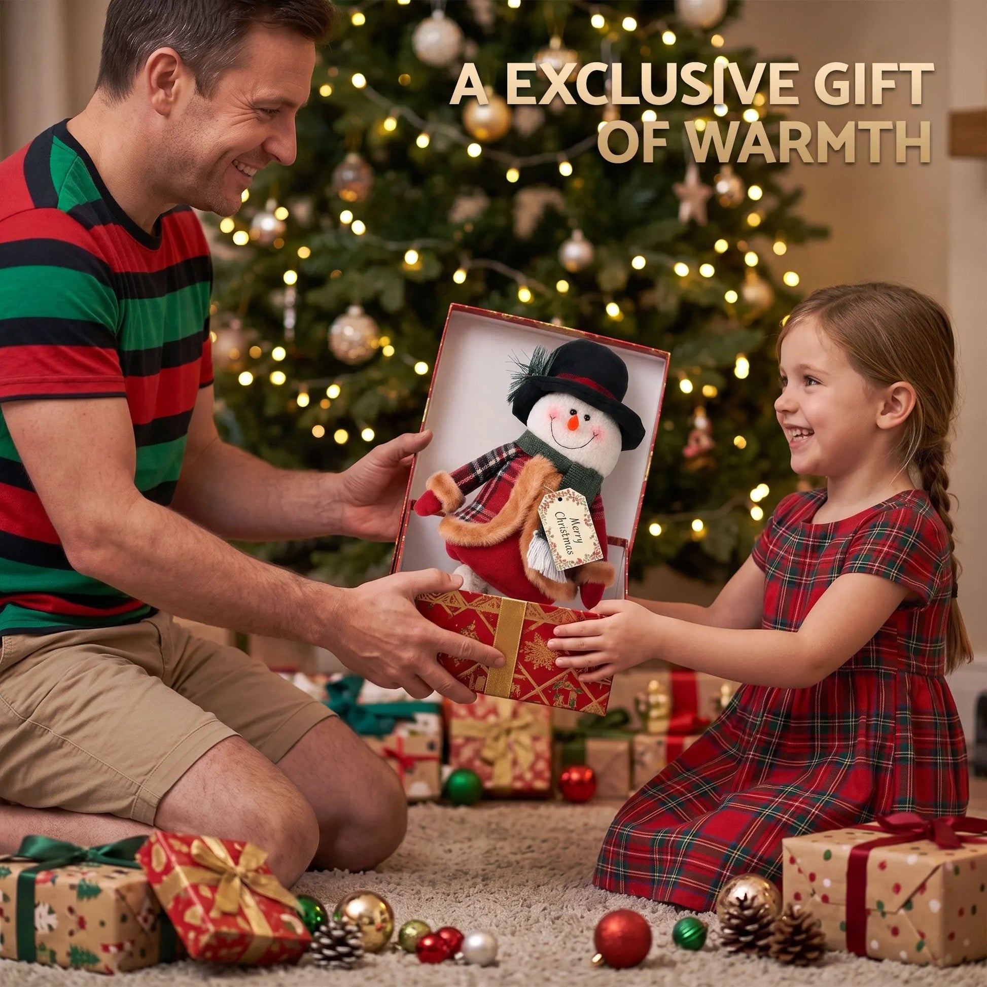 Jingle Jollys Christmas Snowman Ornament 40-56cm Telescopic Tabletop Decoration Doll, Adjustable Length For Tabletop, Window, Mantel, Indoor Holiday Decor - Image 7