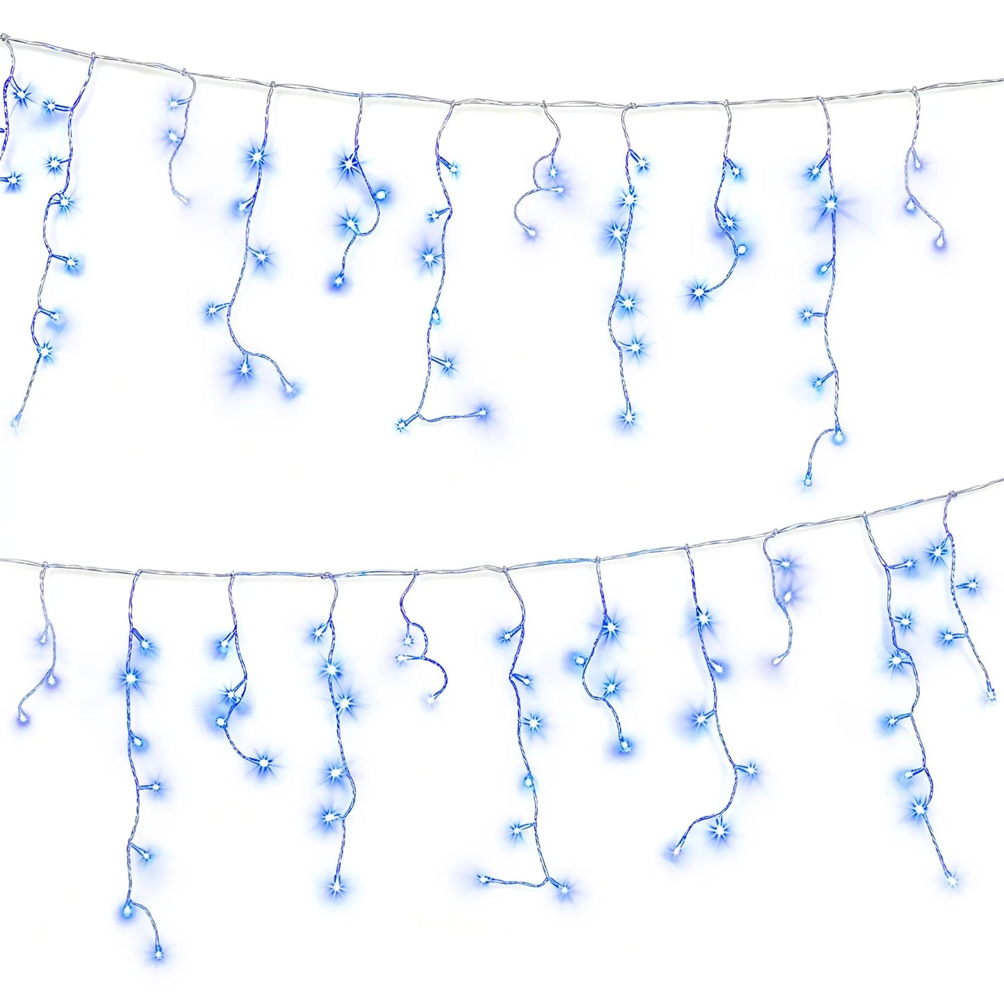 Jingle Jollys 32M Christmas Lights Solar Icicle String Lights 960 LED Blue - Image 4