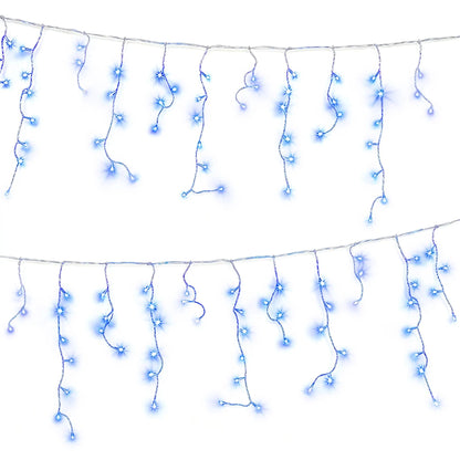 Jingle Jollys 32M Christmas Lights Solar Icicle String Lights 960 LED Blue - Image 4