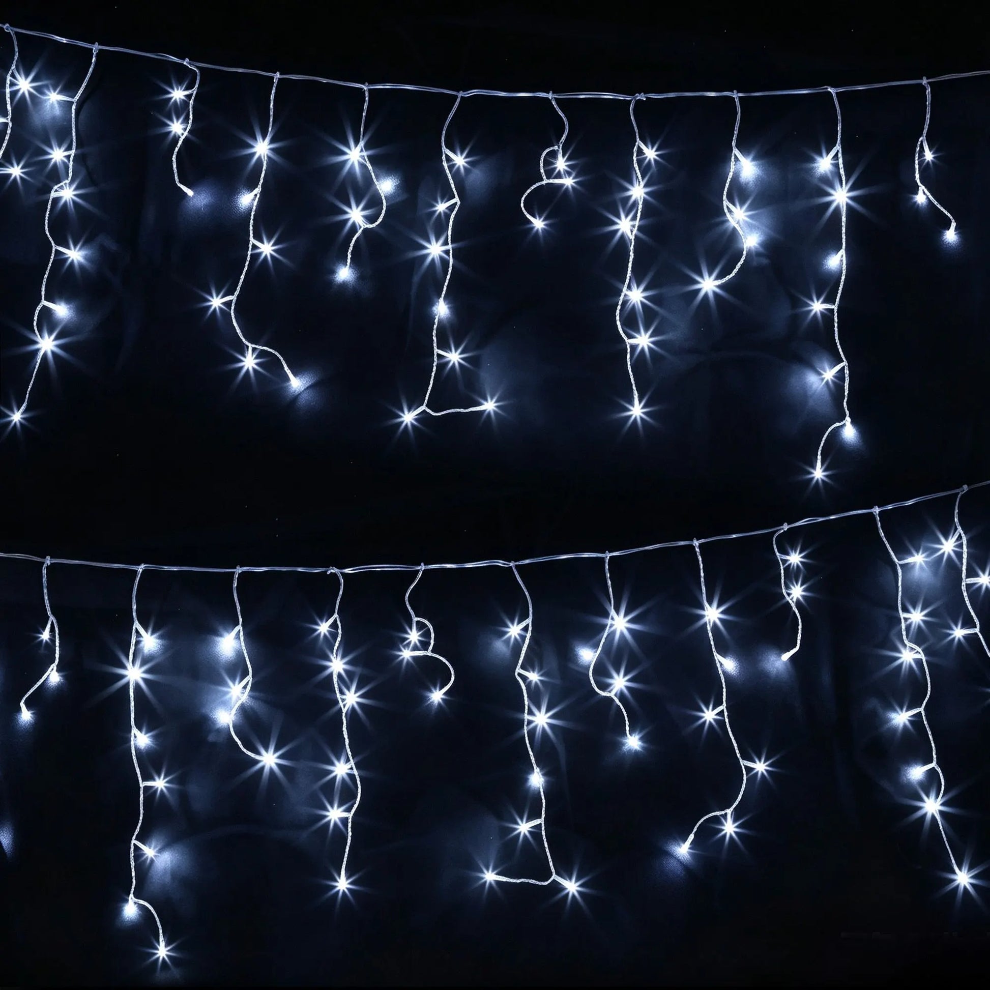 Jingle Jollys 32M Christmas Lights Solar Icicle String Lights 960 LED Cool White - Image 7