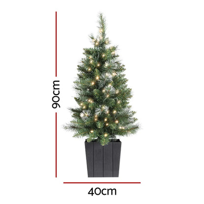 Jingle Jollys Christmas Tree 90cm Potted Xmas Tree Party Decorations - Image 2