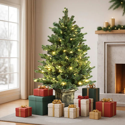 Jingle Jollys Christmas Tree 1.2M LED Potted Xmas Tree Party Decor 8 Light Modes - Image 7