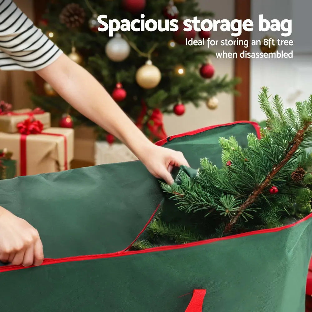 Jingle Jollys Christmas Tree Storage Bag Fits Up to 8ft Tree Xmas Bag Green - Image 6
