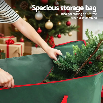 Jingle Jollys Christmas Tree Storage Bag Fits Up to 8ft Tree Xmas Bag Green - Image 6