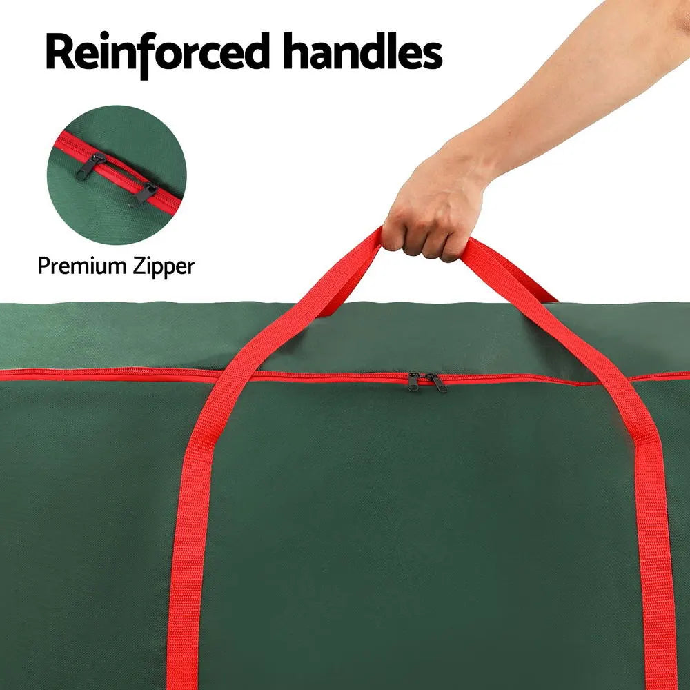 Jingle Jollys Christmas Tree Storage Bag Fits Up to 8ft Tree Xmas Bag Green - Image 7
