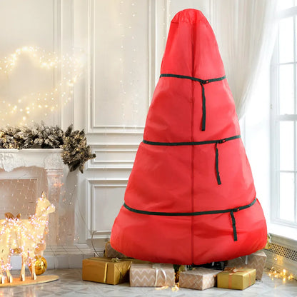 Jingle Jollys Christmas Tree Storage Bag Fits Up to 8ft Tree Xmas Bag Zipper Red - Image 7