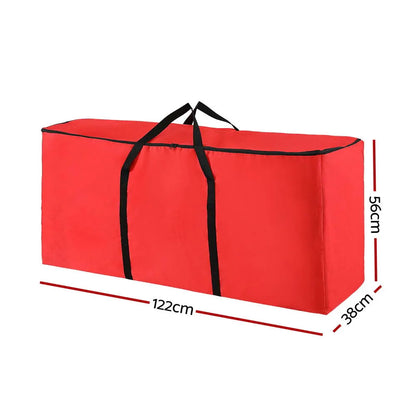 Jingle Jollys Christmas Tree Storage Bag Fits Up to 8ft Tree Xmas Bag Red - Image 2