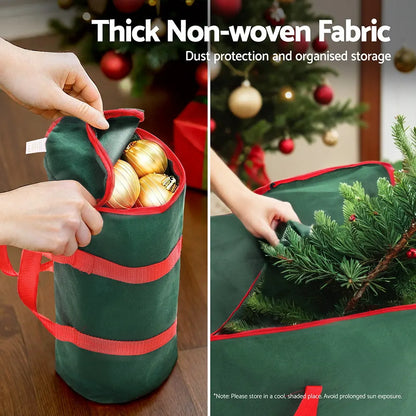 Jingle Jollys Christmas Tree Baubles Storage Bag Set Ornaments Container Box - Image 5