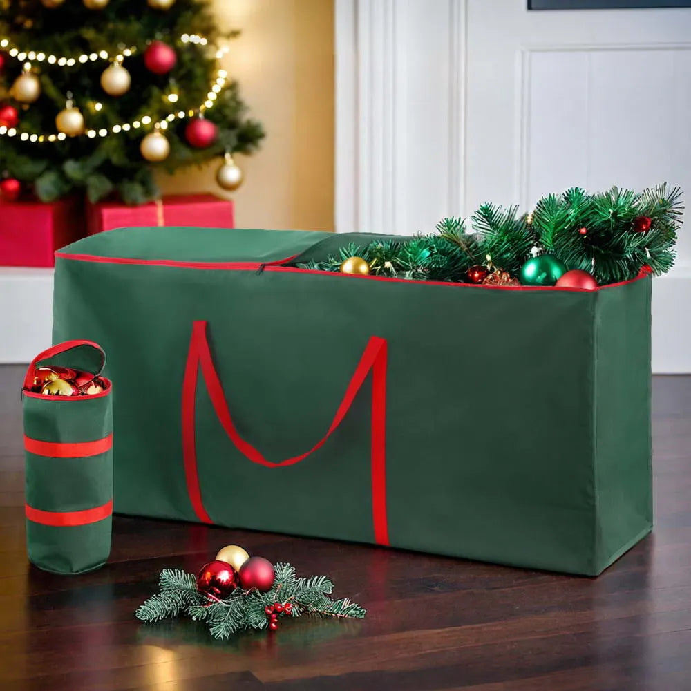 Jingle Jollys Christmas Tree Baubles Storage Bag Set Ornaments Container Box - Image 7
