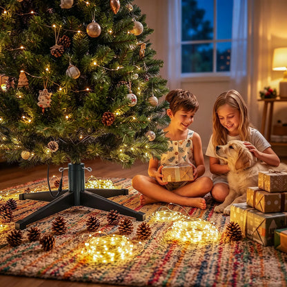 Jingle Jollys Christmas Tree Stand 360° Rotating for Xmas Tree Up to 2.7M with Remote Control - Image 9
