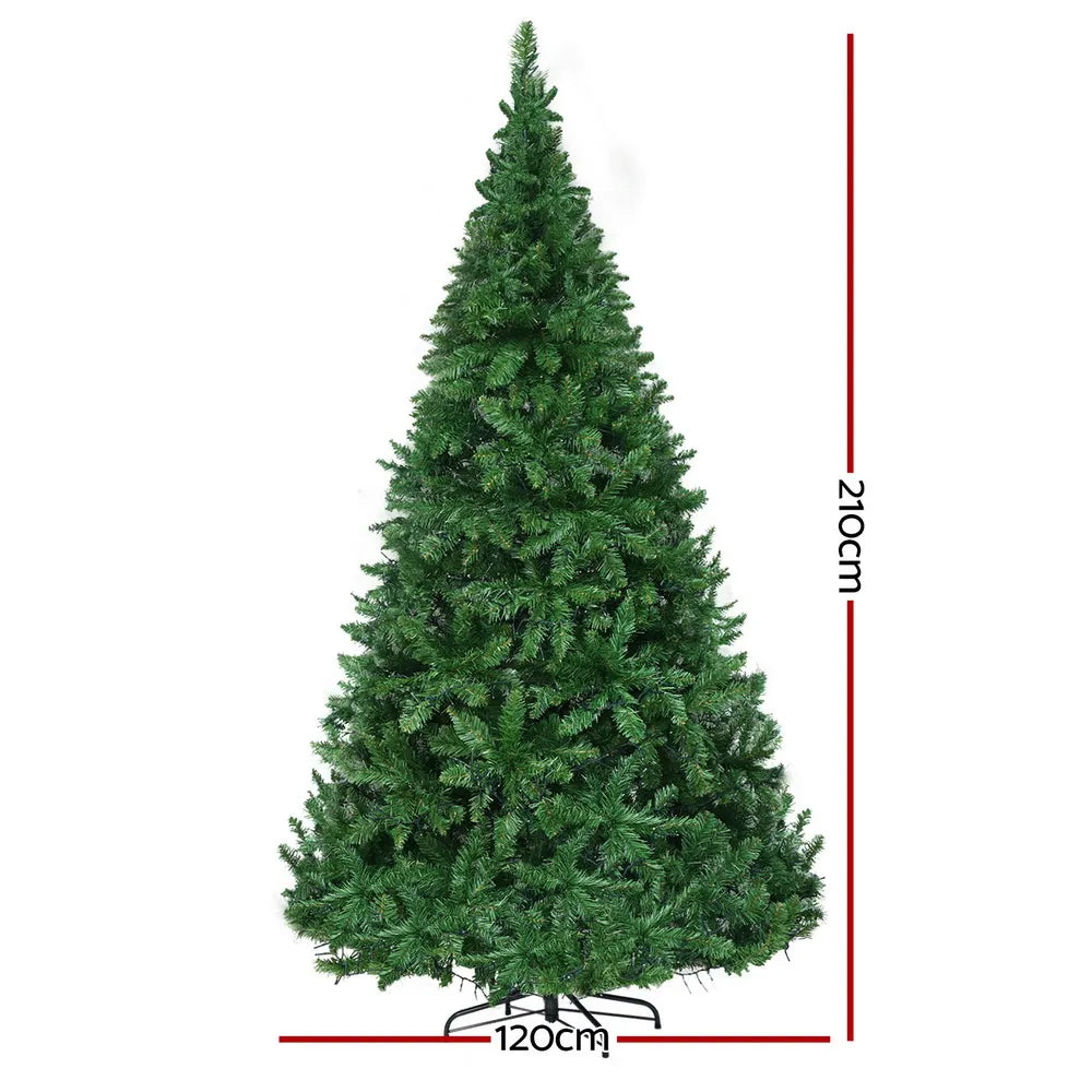 Jingle Jollys Christmas Tree 2.1m Xmas Tree Decorations 1134 LEDs - Image 2