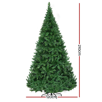 Jingle Jollys Christmas Tree 2.1m Xmas Tree Decorations 1134 LEDs - Image 2