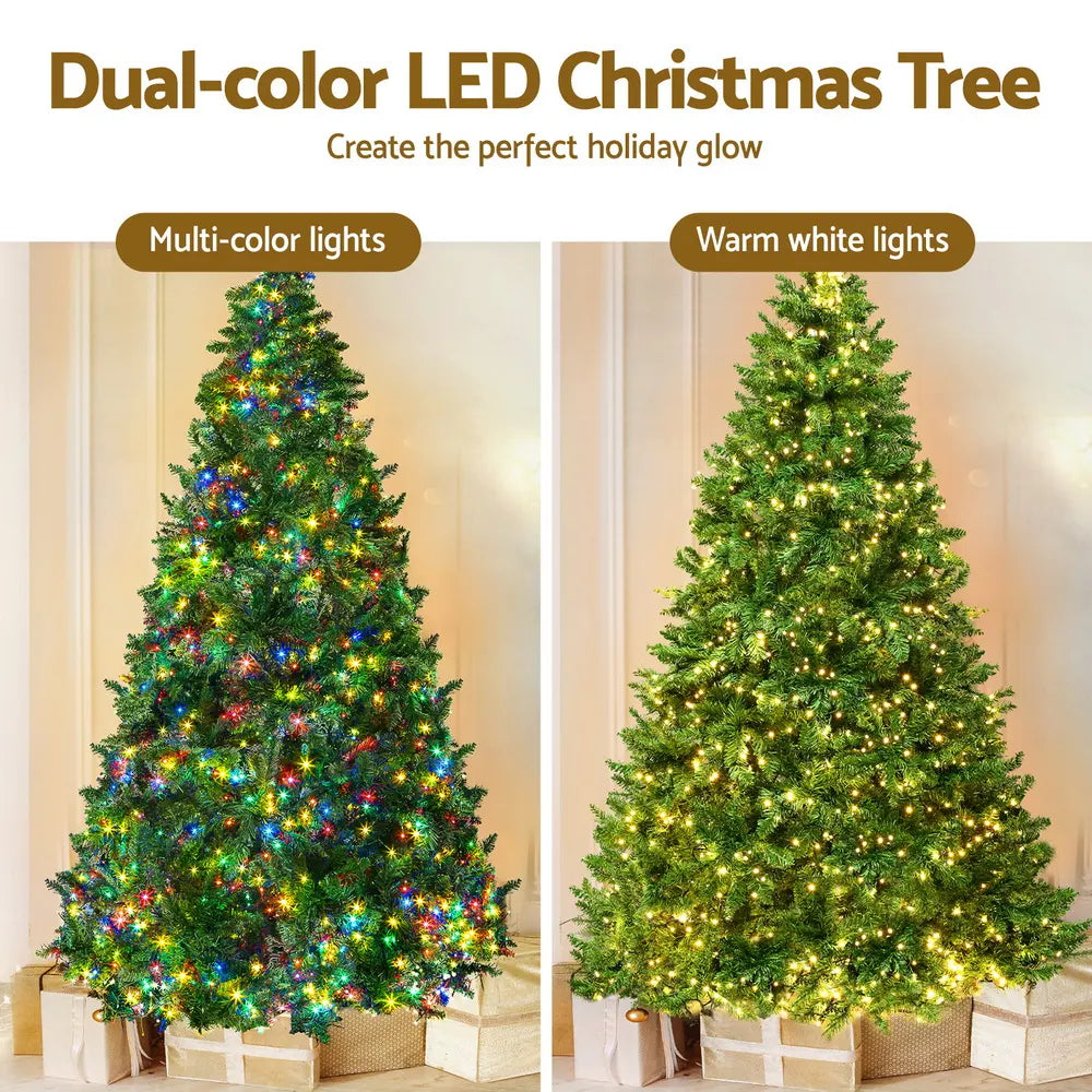 Jingle Jollys Christmas Tree 2.1m Xmas Tree Decoration 8 Light Mode Multi Colour - Image 4