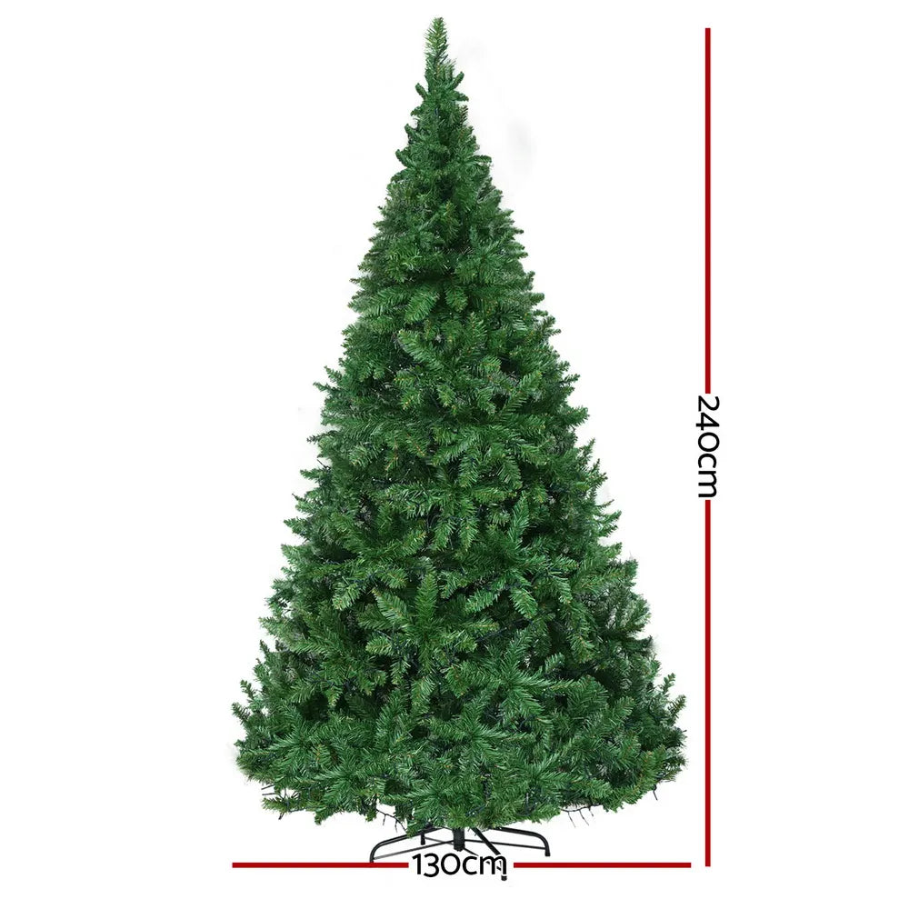 Jingle Jollys Christmas Tree 2.4m Xmas Tree Decorations 1488 LEDs - Image 2